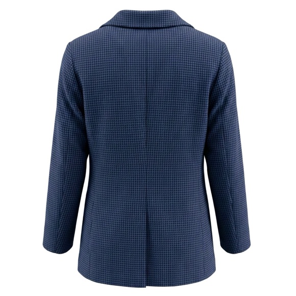 ELIZABETH MARCH • Vintage Houndstooth Wool Pure Cashmere Jacket - Picture 7 of 11